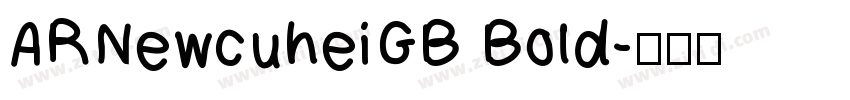 ARNewcuheiGB Bold字体转换